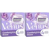 Gillette Venus Comfortglide Breeze Yedek Başlık Kadın Tıraş Bıçağı 8'Li (4x2)