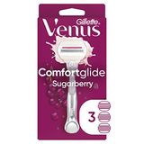 Gillette Venus ComfortGlide Olay Sugarberry Kadın Tıraş Bıçağı Saplı + 3 Bıçak Yedekleri