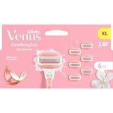 Gillette Venus Comfortglide SpaBreeze Kadın Tıraş Bıçağı Yedekleri - 6 Adet Jel Çubuklu, Kayganlık ve Konfor Sunar