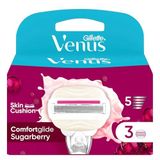 Gillette Venus ComfortGlide Sugarberry Kokulu Miami Kadın 3'lü Yedek Bıçak