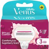 Gillette Venus Comfortglide Sugarberry Scented Miami Women's Refill 3-Pack