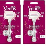 Gillette Venus ComfortGlide Sugarberry Tıraş Makinesi ve 1 Adet Başlık 2li paket