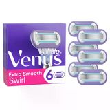 Gillette Venus Ekstra Pürüzsüz Swirl Kadın Tıraş Bıçağı Yedekleri, 6'Lı Paket, Uzun Süre Ekstra Pürüzsüz Bir Tıraş İçin 5 Dayanıklı Bıçak
