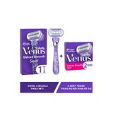 Gillette Venus Ekstra Smooth Swirl Tıraş Makinası + 3 Adet Yedek Tıraş Bıçağı