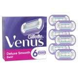 Gillette Venus Extra Smooth Swirl Kadınlar İçin Tıraş Bıçakları, Cilt Koruması İçin Nemlendirici Şeritler, 6 Yedek Bıçak