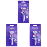 Gillette Venus Extra Smooth Swirl Tıraş Makinesi + Yedek Başlık (3 paketi)