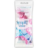 Gillette Venus Gillette Simply Venus 3 Kullan At Kadın Tıraş Bıçağı 4'lü Paket