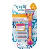 Gillette Venus Gillette Simply Venus3 Tıraş Makinesi 3 Yedek Bıçakla Hassas Tıraş Deneyimi İçin