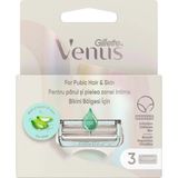 Gillette Venus Intimate Area Women's Replacement Razor Blades 3-Pack