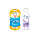 Gillette Venus Kadın Tıraş Bıçağı 2'li & Satin Care Tıraş Jeli%2b Riviera