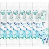 Gillette Venus Kullan At Kadın Tıraş Bıçağı Hassas Tıraş İçin 4'lü x 6 Paket Aloe Veralı