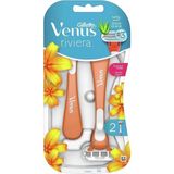 Gillette Venus Riviera Kadın Tıraş Bıçağı 3 Bıçaklı Kullan-At Ergonomik Tasarım