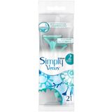 Gillette Venus Simply 2 Blades Tıraş Bıçağı Mavi 2'li