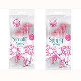 Gillette Venus Simply Venus 2 Basic Kadın Tıraş Bıçağı 5liX2 adet