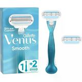 Gillette Venus Smooth Kadın Tıraş Makinesi + Yedek Başlık Ergonomik Tasarım ile Hassas Cilt İçin