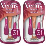 Gillette Venus Smooth Miami Kadın Tıraş Bıçağı 3'lü 2li paket