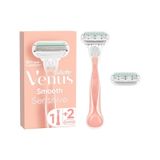 Gillette Venus Smooth Sensitive Tıraş Makinesi + Yedek Bıçak 2'li