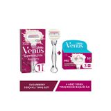 Gillette Venus Venus Comfort Glide Sugarberry Tıraş Makinası + 4 Adet Yedek Tıraş Bıçağı