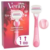 Gillette Venus Venus ComfortGlide Sugarberry Kokulu Miami Kadın 5 Bıçaklı Tıraş Makinesi 1 adet