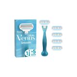 Gillette Venus Venus Smooth Tıraş Makinesi + 5 Adet Yedek Başlık