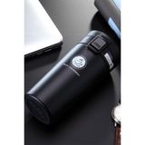 Gilli Store Premium Çift Katmanlı Paslanmaz Vakum Kapak Çelik Filtreli Mug Bardak Kahve Çay Termos 400 ml - Mat Siyah