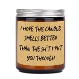 GiltGlimmer Babalar Günü Hediyeleri - I'm Sorry, I Love You Gifts for Her, Him - Anne, Eş, Kız Arkadaş için Lavanta Kokulu Mum Hediyeleri - Doğum Günü, Kadınlar, Erkekler, Baba, Koca, Erkek Arkadaş için Özür