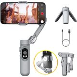 Gimbal Stabilizatör Akıllı Telefon için LED Işıklı Yüz İzleme Otomatik Giriş Süresi Lapse, Elde Katlanabilir 3 Eksenli Telefon Gimble iPhone 14 13 12 11 Pro/Max/Xs Galaxy S21, TikTok- AOCHUAN Smart X için