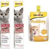 Gimcat 2 Adet Duo Paste Tavuklu Malt Kedi Macunu 50 gr + Gimcat Classic Kalsiyum Kedi Pudingi 150 gr ARDA017