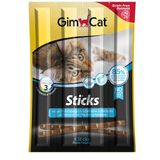 GimCat 20 gr 4 Parça Sticks Morina Balıklı ve Somonlu Kedi Ödül Çubuğu
