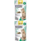 GimCat 2X60 gr Nutripockets Kedi Otlu Multivitamin Kedi Ödül Maması