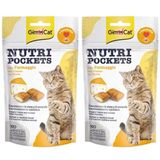 GimCat 2x60 gr Nutripockets Peynir Taurin Kedi Ödülü
