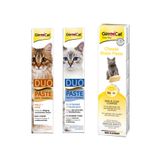 GimCat 3x50 gr Duo Paste Malt Peynirli + Duo Paste Balıklı Vitamin + Paste Biotin Peynirli Kedi Macunu