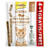 GimCat 4x5 gr Hindi Tavşanlı Çubuk Yetişkin Kedi Ödülü