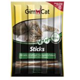 GimCat 4x5 gr Tahılsız Kuzu Etli ve Tavuklu Sticks Kedi Ödül Çubukları
