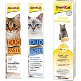 GimCat 50 gr Duo Paste Peynirli Malt ve Balıklı Vitamin Kedi Macunu Lezzetli Biotin İçerir