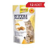 Gimcat 60 gr 12 Adet Nutripockets Peynirli ve Taurinli Kedi Ödül Tableti