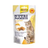 GimCat 60 gr Peynir+Taurin Tahılsız Nutripockets Kedi Ödülü