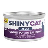 GimCat 70 gr Shinycat Sos İçinde Jelly Somonlu Ve Ton Balıklı Kedi Konserve Maması