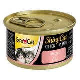 GimCat 70 Gr X 12 Adet Shinycat Tavuklu Konserve Yavru Kedi Maması jel