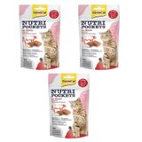 GimCat Biftek Malt 3x60 gr Nutripockets Kedi Ödülü