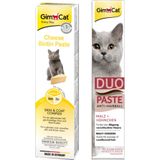 GimCat Cheese Paste Biotin Peynirli Kedi Macunu 50 Gr + Duo Paste Tavuklu Malt 50 Gr