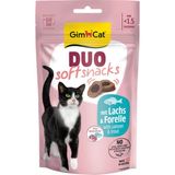 Gimcat Duo Soft Snacks Salmon & Trout 50 gr | Kediler Için Tamamlayıcı Mama | Yumuşak Balıklı Ödül