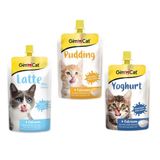 GimCat Kalsiyum 2x150 gr Kedi Pudingi 2x200 ml Latte Pouch 2x150 gr Yoghurt Pouch Vitamin