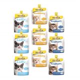 GimCat Kalsiyum 3x150 gr Kedi Pudingi 3x200 ml Latte Pouch 3x150 gr Yoghurt Pouch Kedi Vitaminleri