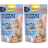 GimCat Kedi Ödül Tableti Np Fish With Salmon 60 gr 2li paket