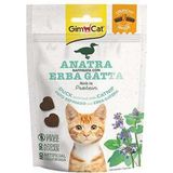 Gimcat Kedi Ödülü Crunchy Snacks 50 gr Tahılsız Anatra ve Catnip Lezzeti için Yetişkin Kediler