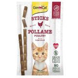 GimCat Kümes Hayvanı 4'lü 20 gr x 12 Paket Etli Kedi Ödül Çubukları