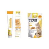 GimCat Multi-Vitamin 100 gr 12 Temel Vitamin + Nutripockets 60 gr Peynir Taurin Kedi Ödülü