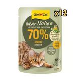 Gimcat Near Nature Tavuklu Kedi Yaş Maması 85 Gr X 12 Adet