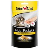 Gimcat Nutri Pockets Peynir Taurin Premium Kedi Ödül Maması Tablet 60 gr Lezzetli Biftek - 1 kg